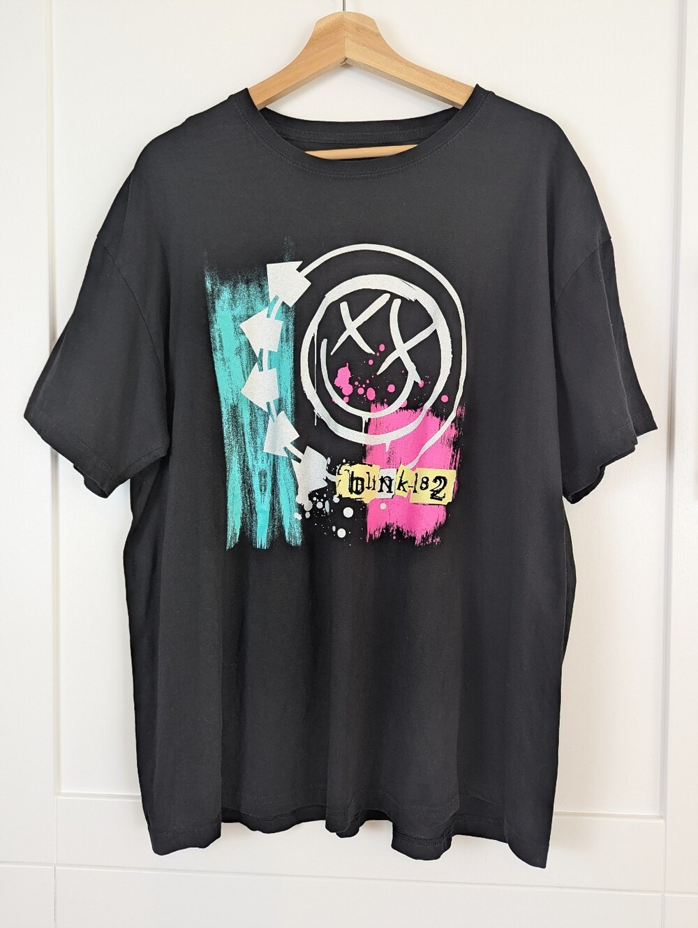 Blink 182 Band T-Shirt Graphic Tee Black Size 2XL